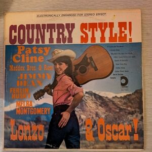 Country Style Vinyl Record Album Lonzo and Oscar patsy cline